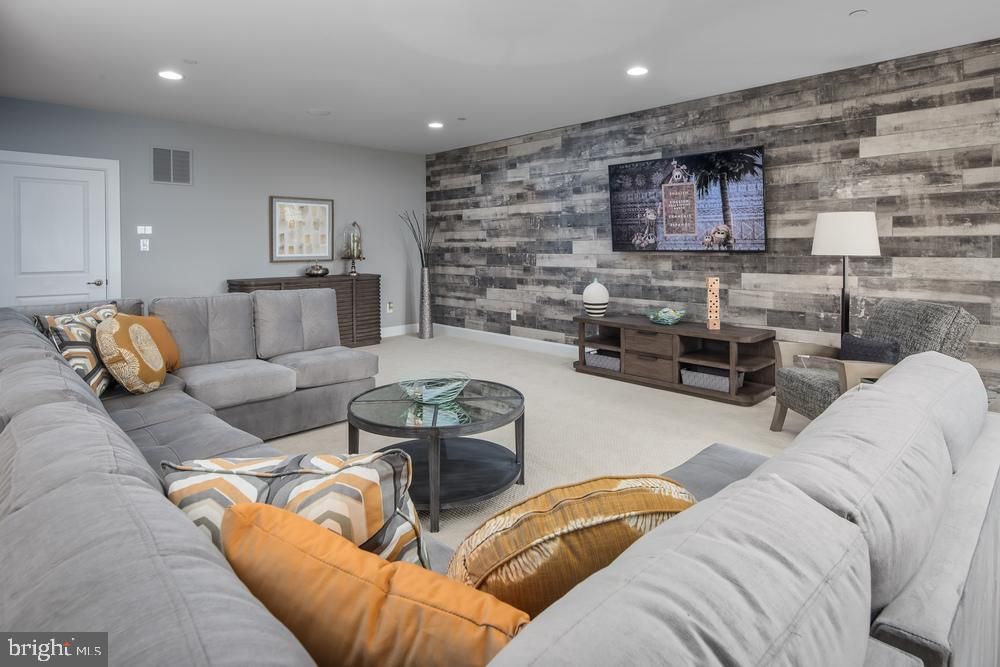 Interior, Living room, Recessed Lighting, Wooden Walls