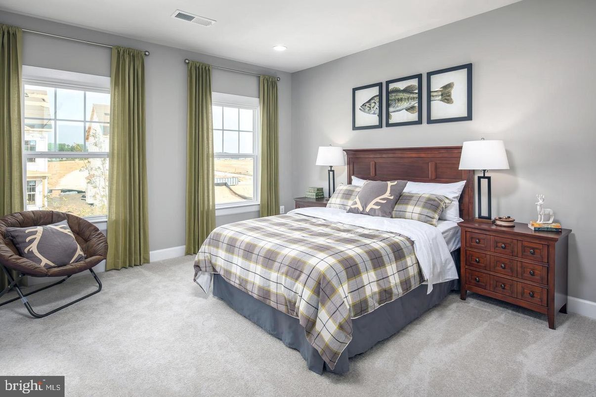 Bedroom, Interior, Recessed Lighting