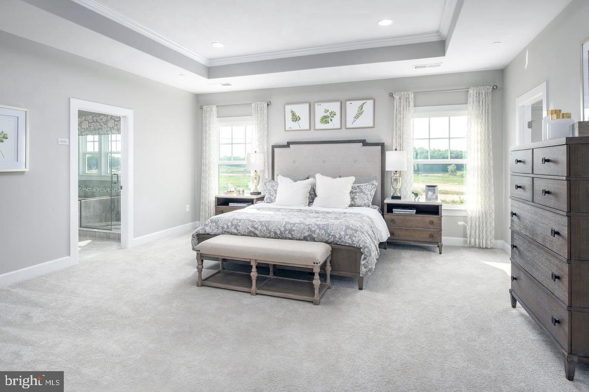 Bedroom, Interior, Recessed Lighting