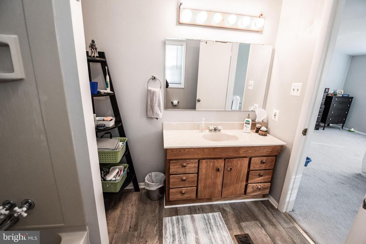 Bathroom, Interior, Wood Texture Flooring
