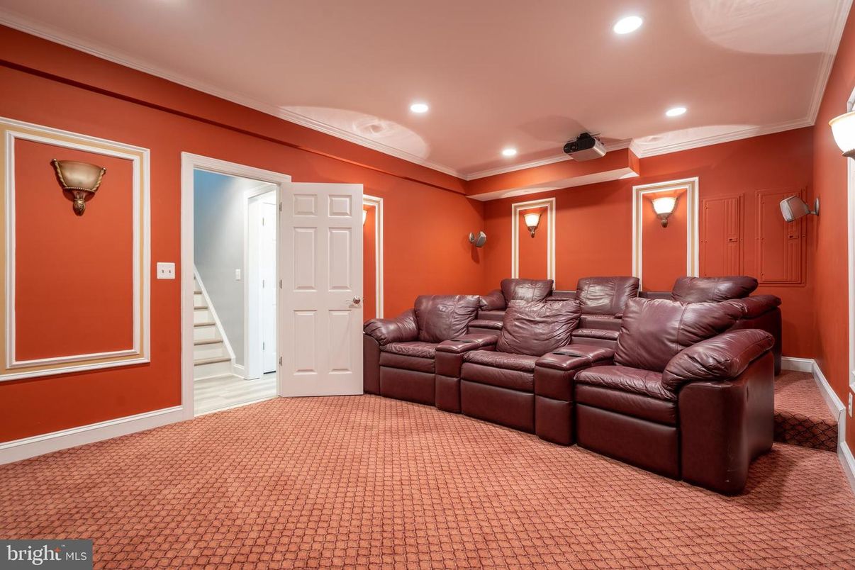 Home Theatre Room, Interior, Recessed Lighting, Theatre Room