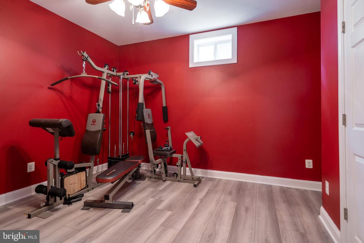 Fitness Equipment, Interior, Wood Texture Flooring