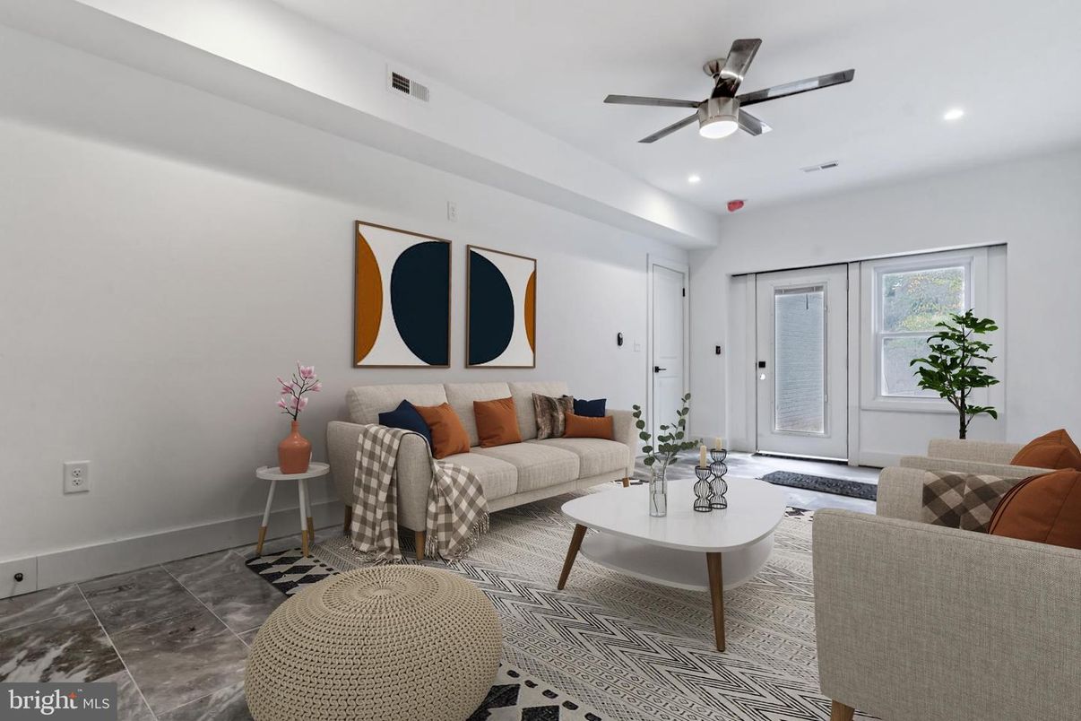 Interior, Living room, Recessed Lighting