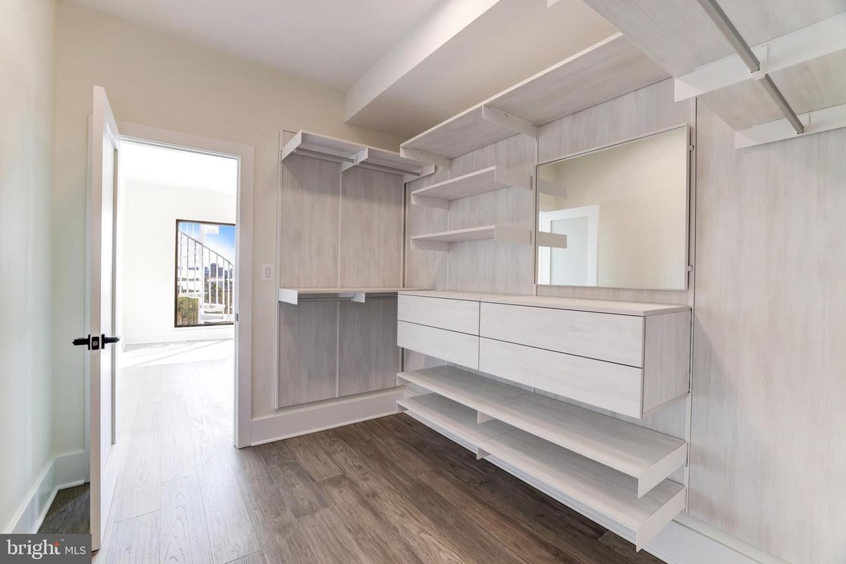 Interior, Walk-in Closets, Wood Texture Flooring