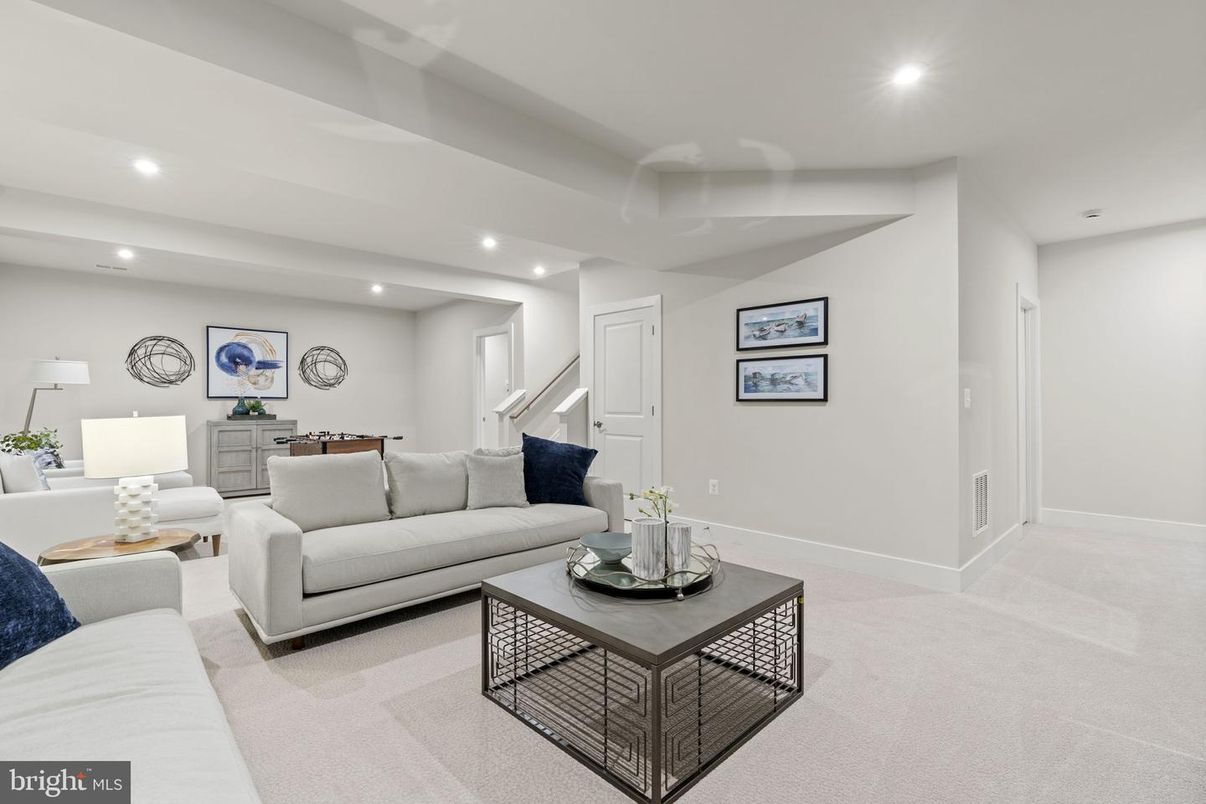Interior, Living room, Recessed Lighting