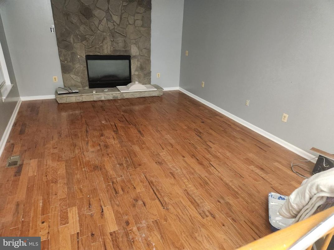 Interior, Stone Walls, Wood Texture Flooring