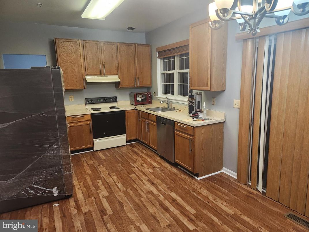 Interior, Kitchen, Wood Texture Flooring
