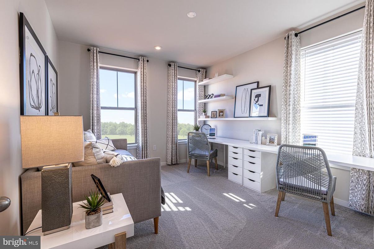 Home Office, Interior, Recessed Lighting