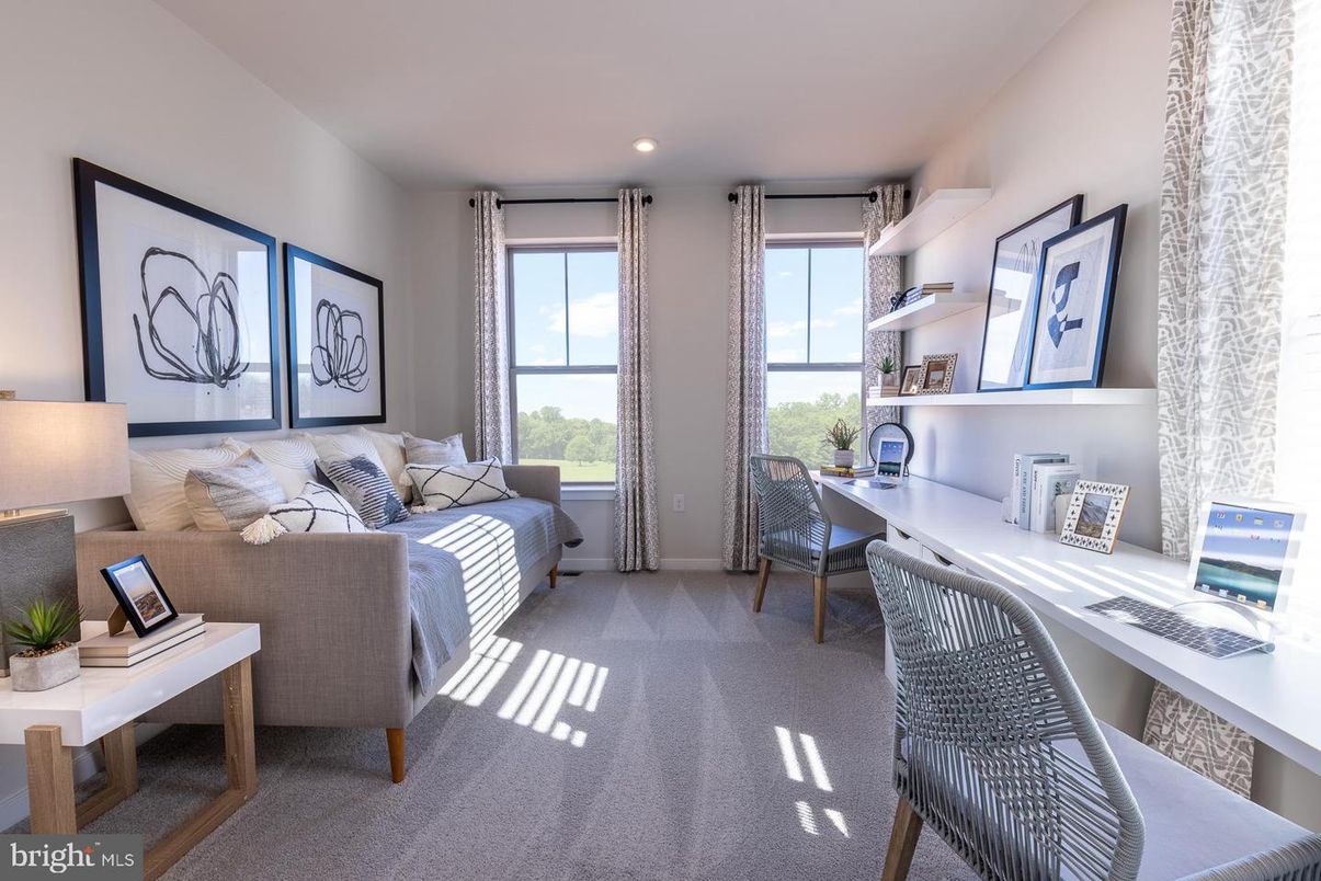 Home Office, Interior, Recessed Lighting