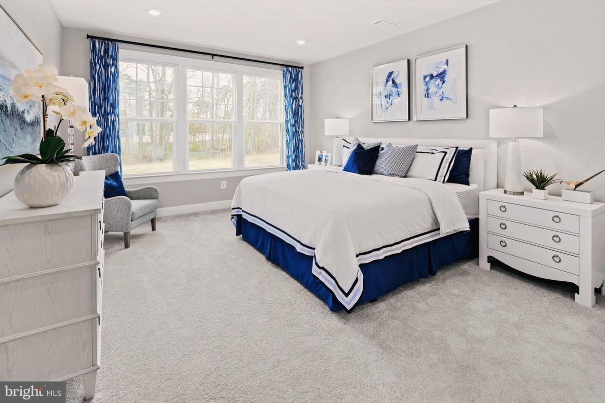 Bedroom, Interior, Recessed Lighting