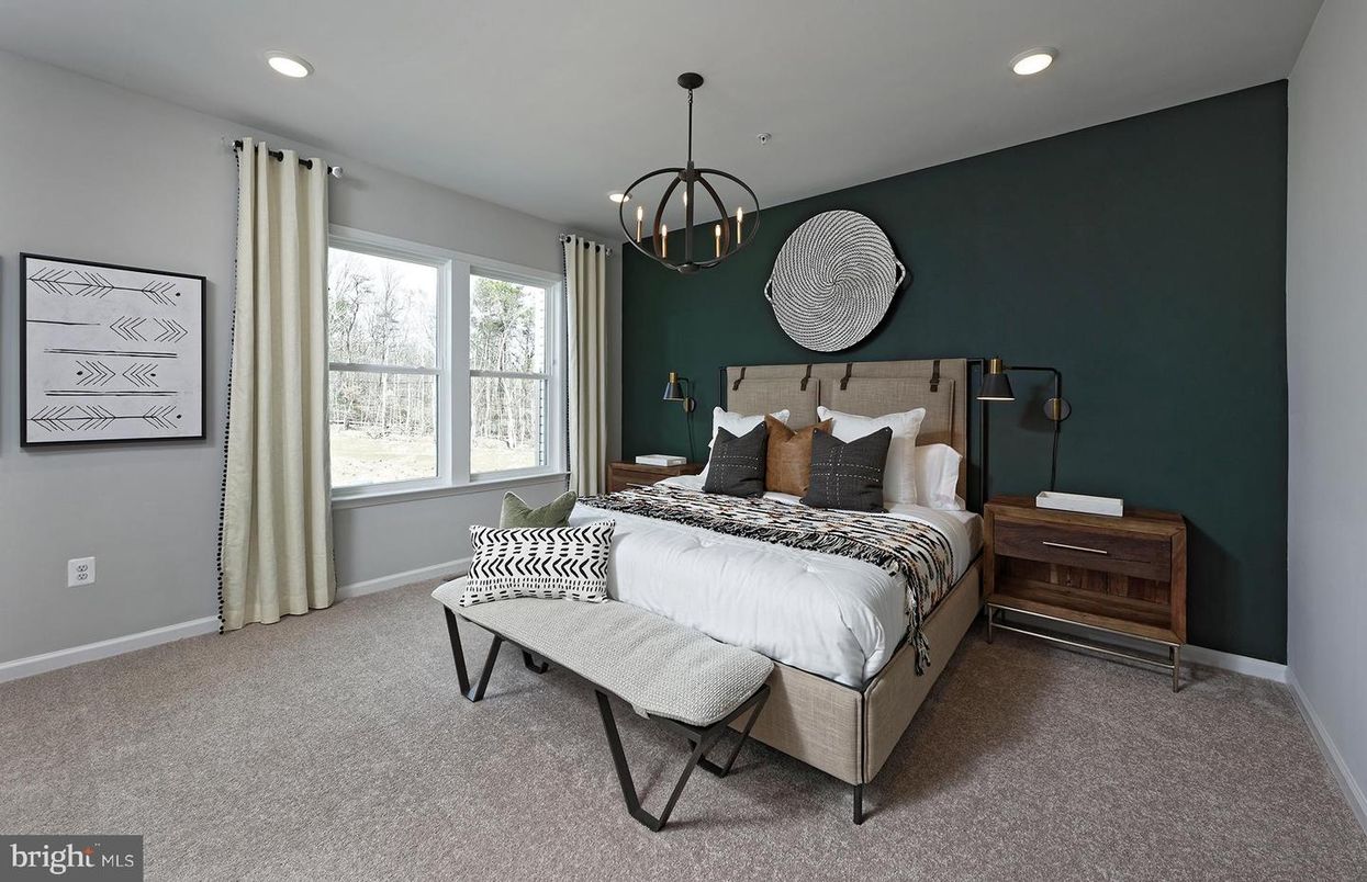 Bedroom, Interior, Pendant Lights, Recessed Lighting