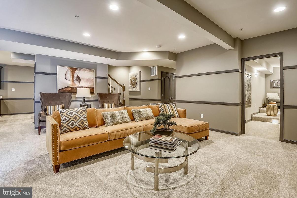 Interior, Living room, Recessed Lighting