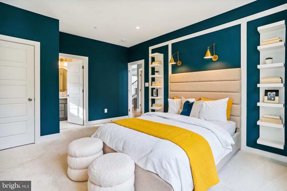 Bedroom, Interior, Recessed Lighting