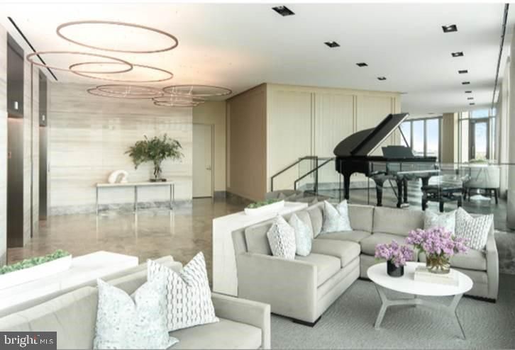 Dining room, Interior, Living room, Pendant Lights, Piano, Recessed Lighting