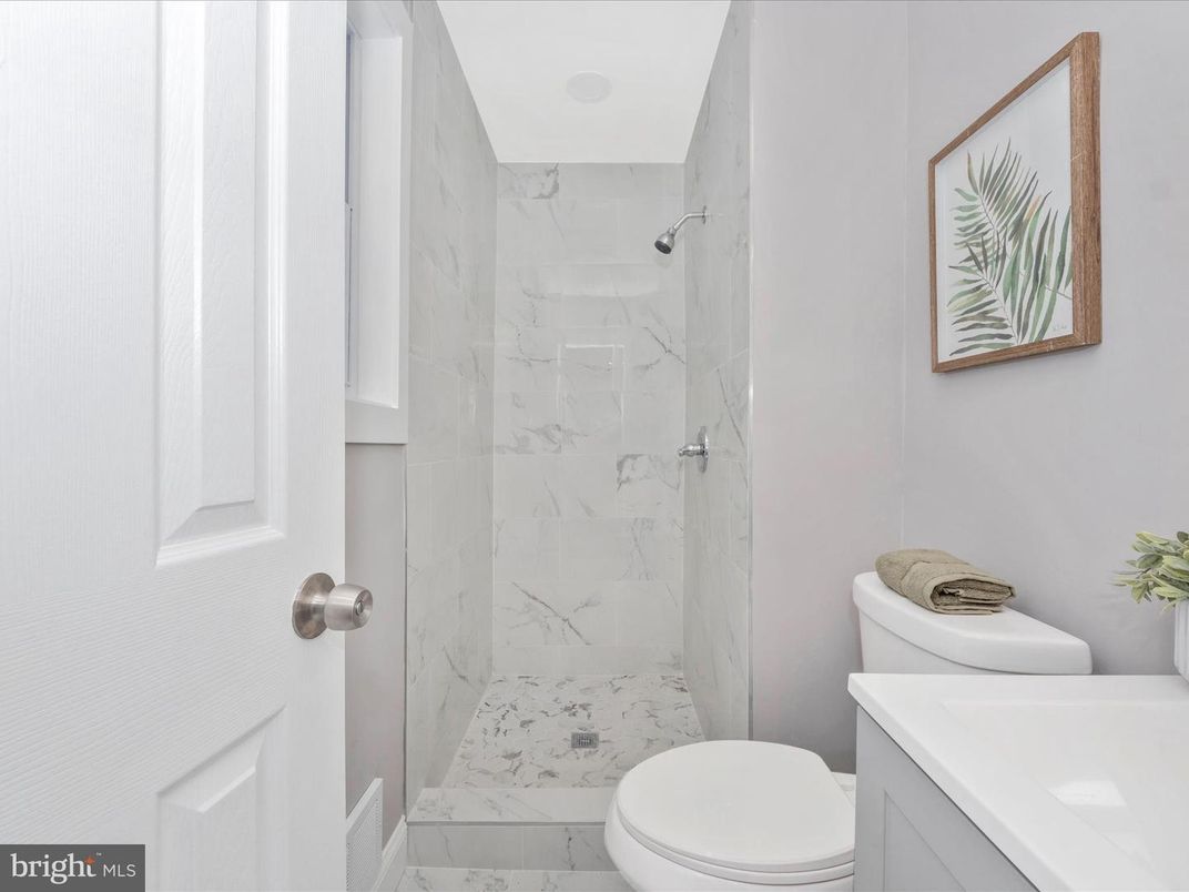 Bathroom, Glass Shower, Interior, Marble Walls