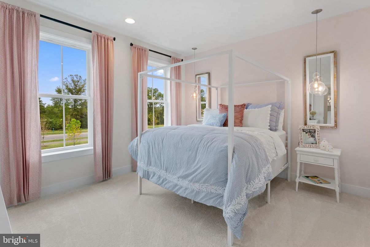 Bedroom, Interior, Pendant Lights, Recessed Lighting