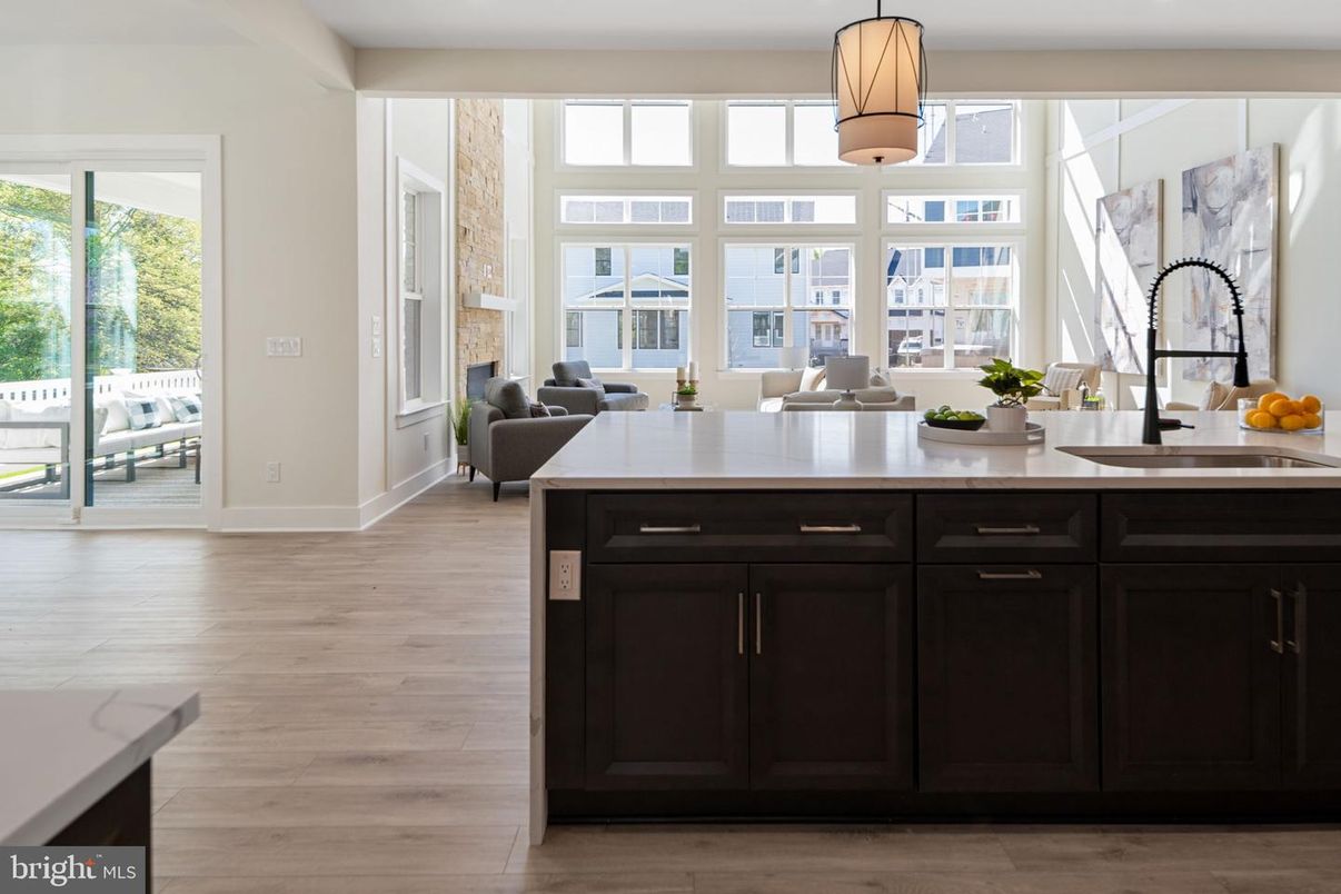 Dining room, Interior, Wood Texture Flooring