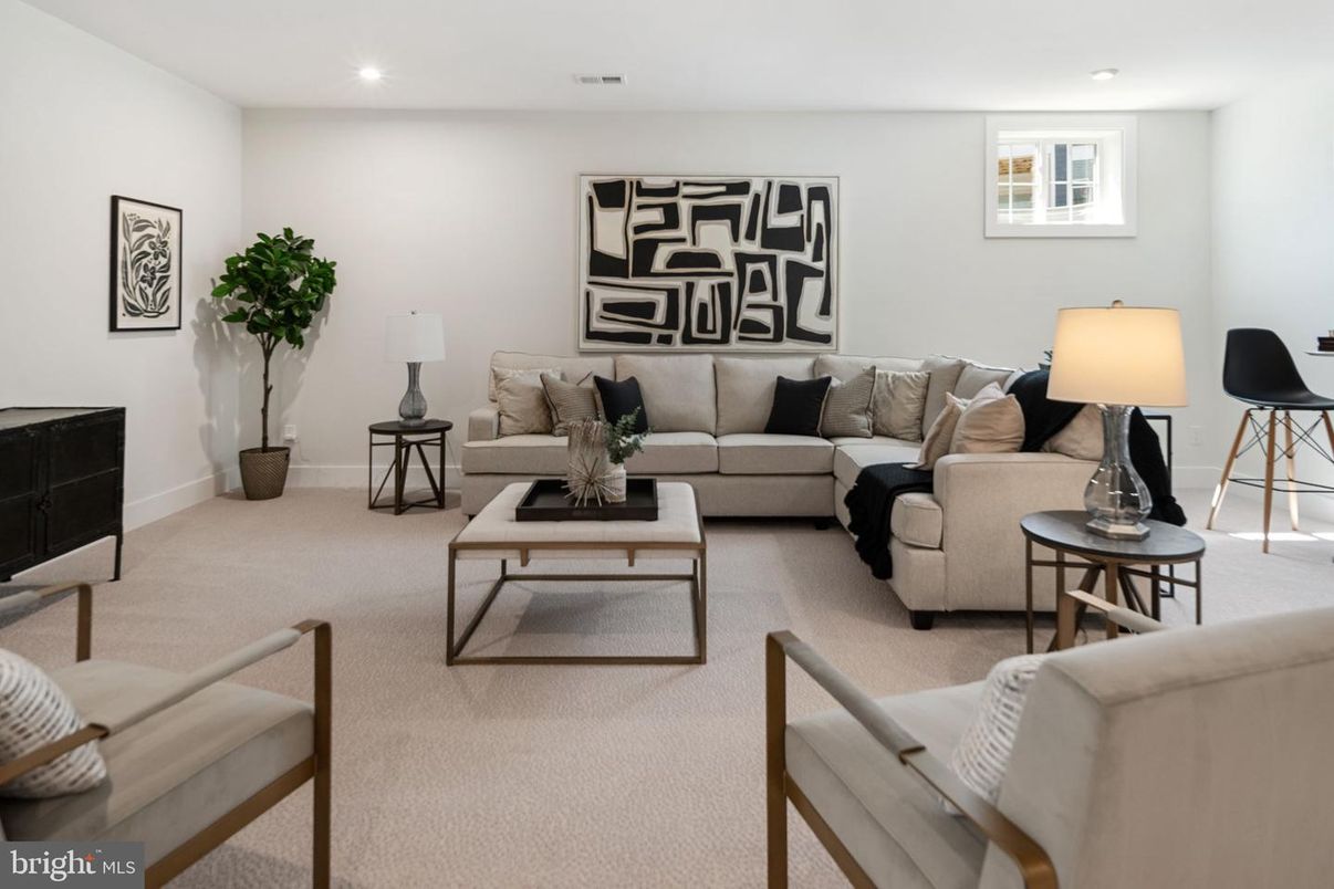 Interior, Living room, Recessed Lighting