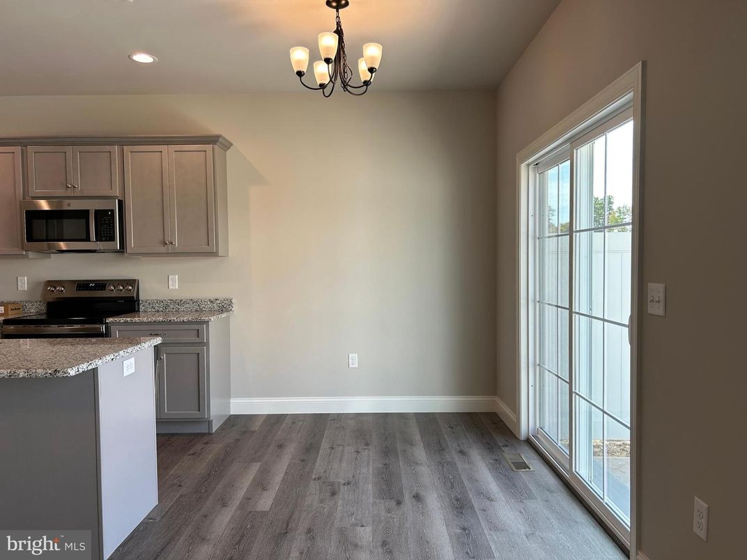 Chandelier, Interior, Kitchen, Recessed Lighting, Wood Texture Flooring
