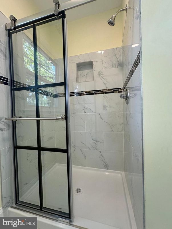 Bathroom, Glass Shower, Interior, Marble Walls
