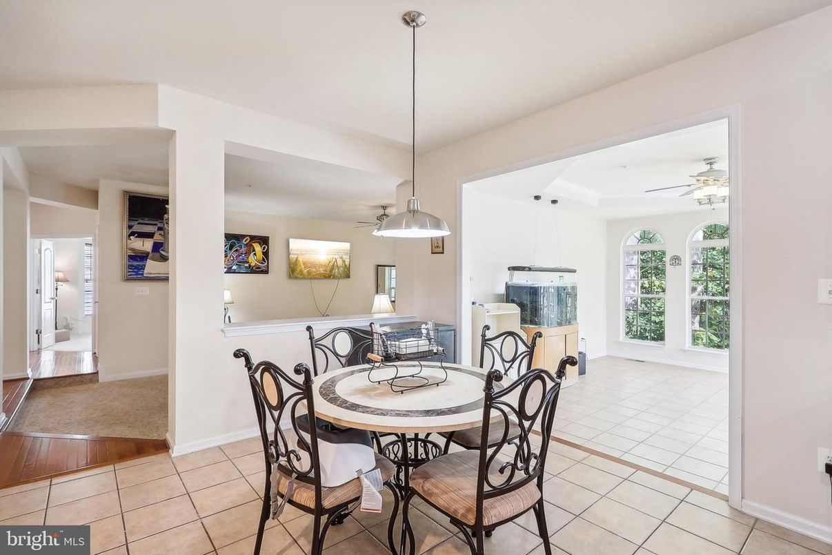 Dining room, Interior, Pendant Lights
