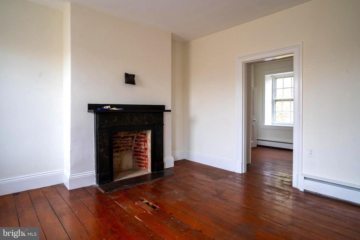 Empty room, Fireplace, Interior, Wood Texture Flooring