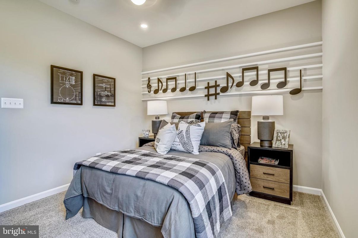 Bedroom, Interior, Recessed Lighting