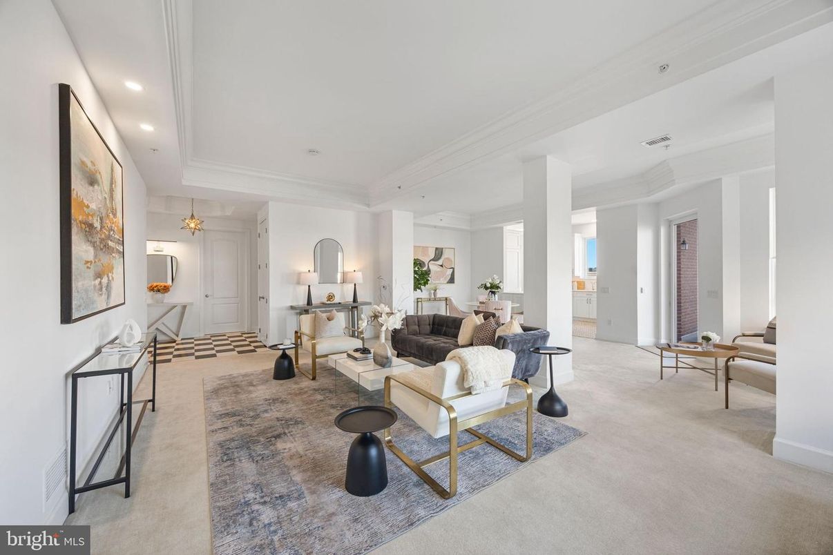 Interior, Living room, Recessed Lighting