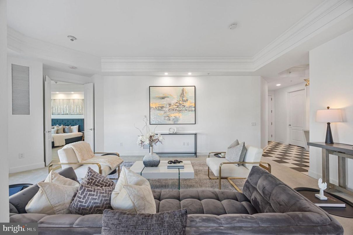 Interior, Living room, Recessed Lighting