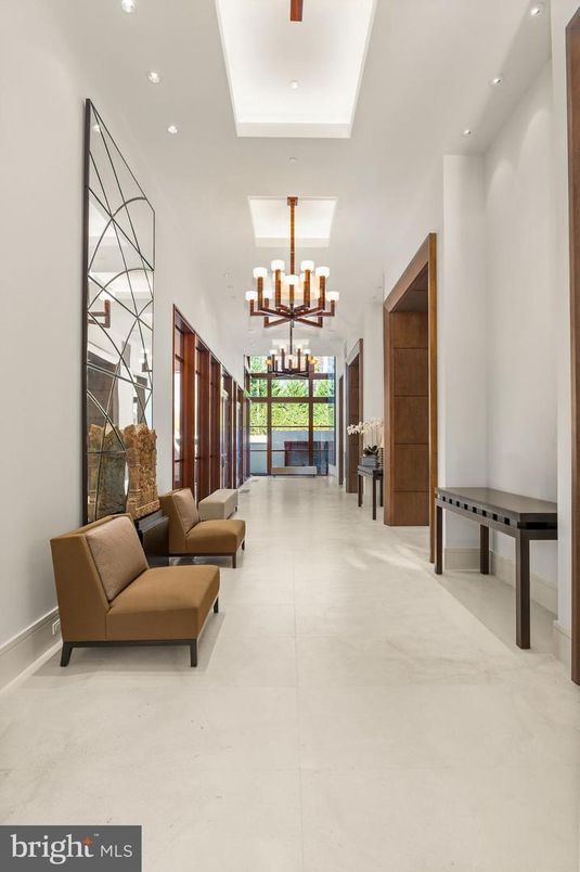 Chandelier, Interior, Recessed Lighting