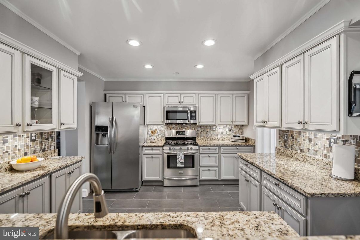 Interior, Kitchen, Recessed Lighting, Stainless Steel Appliances