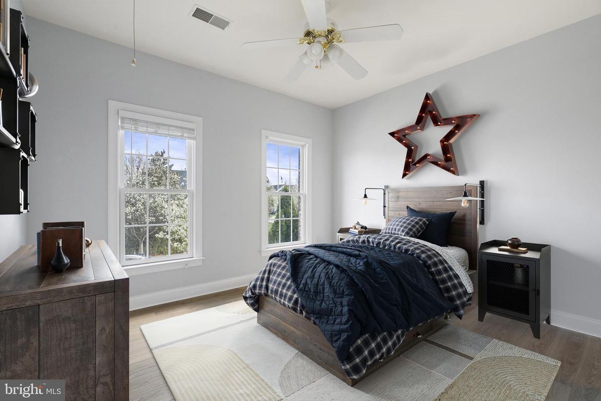 Bedroom, Interior, Wood Texture Flooring
