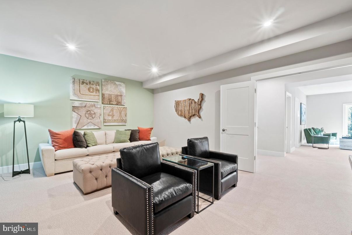 Interior, Living room, Recessed Lighting