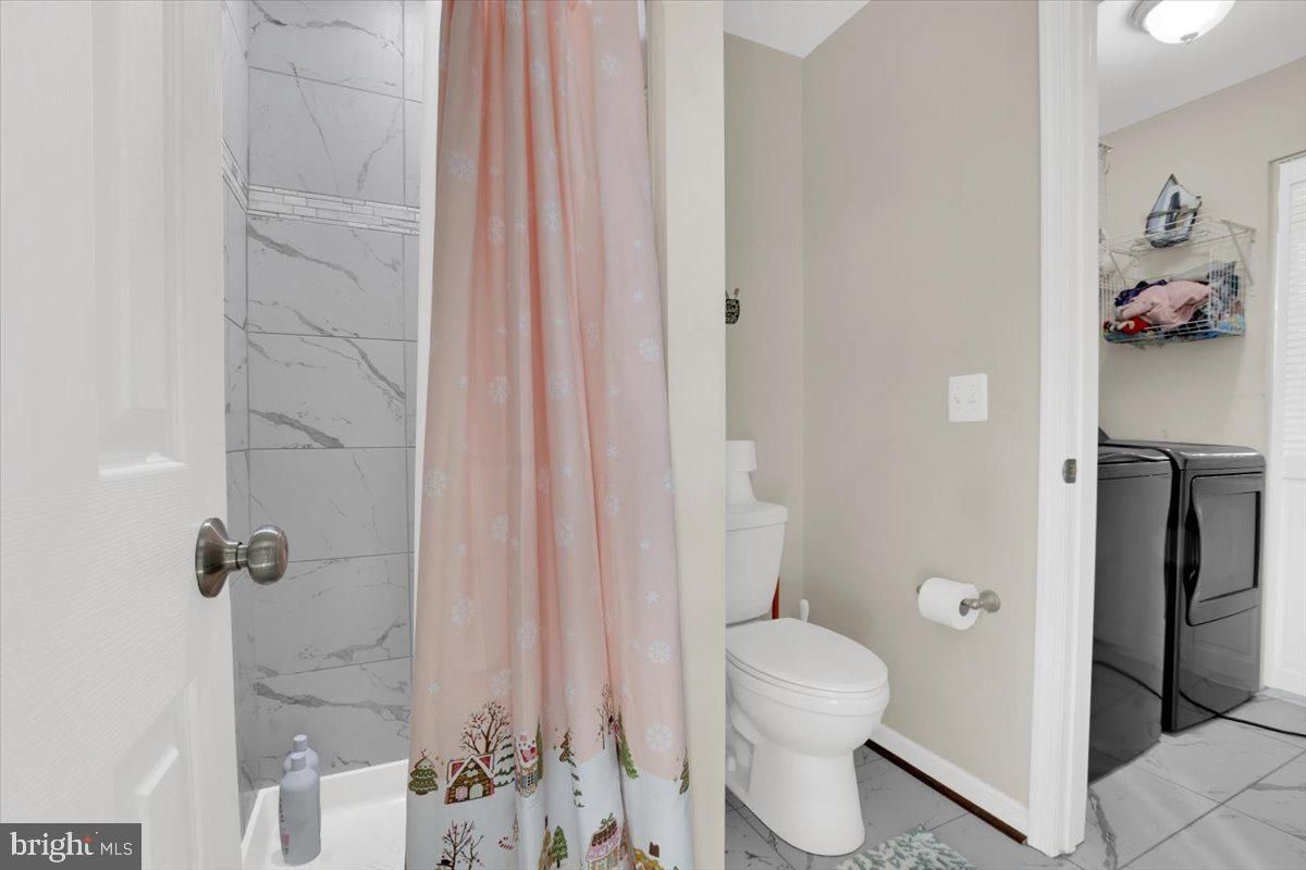 Bathroom, Interior, Marble Walls, Washer