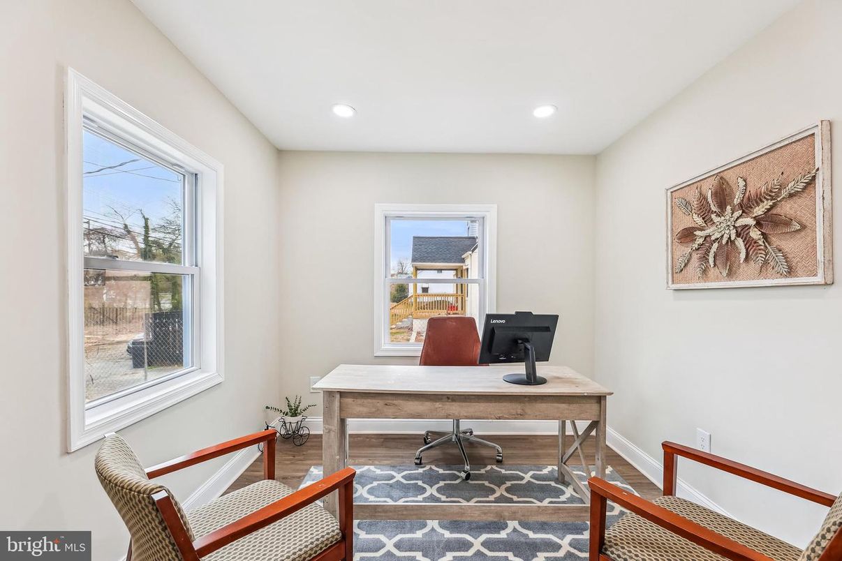 Home Office, Interior, Recessed Lighting