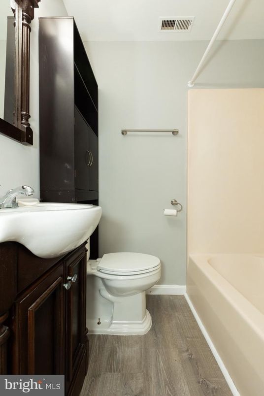 Bathroom, Interior, Wood Texture Flooring