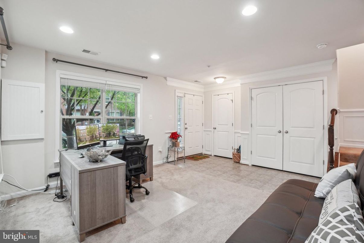 Home Office, Interior, Recessed Lighting