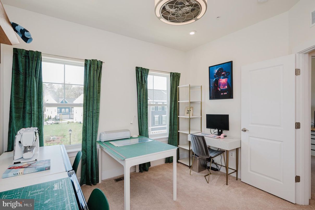 Home Office, Interior, Recessed Lighting