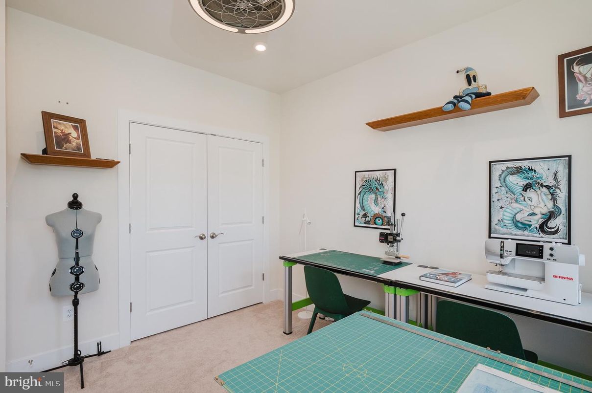 Home Office, Interior, Recessed Lighting