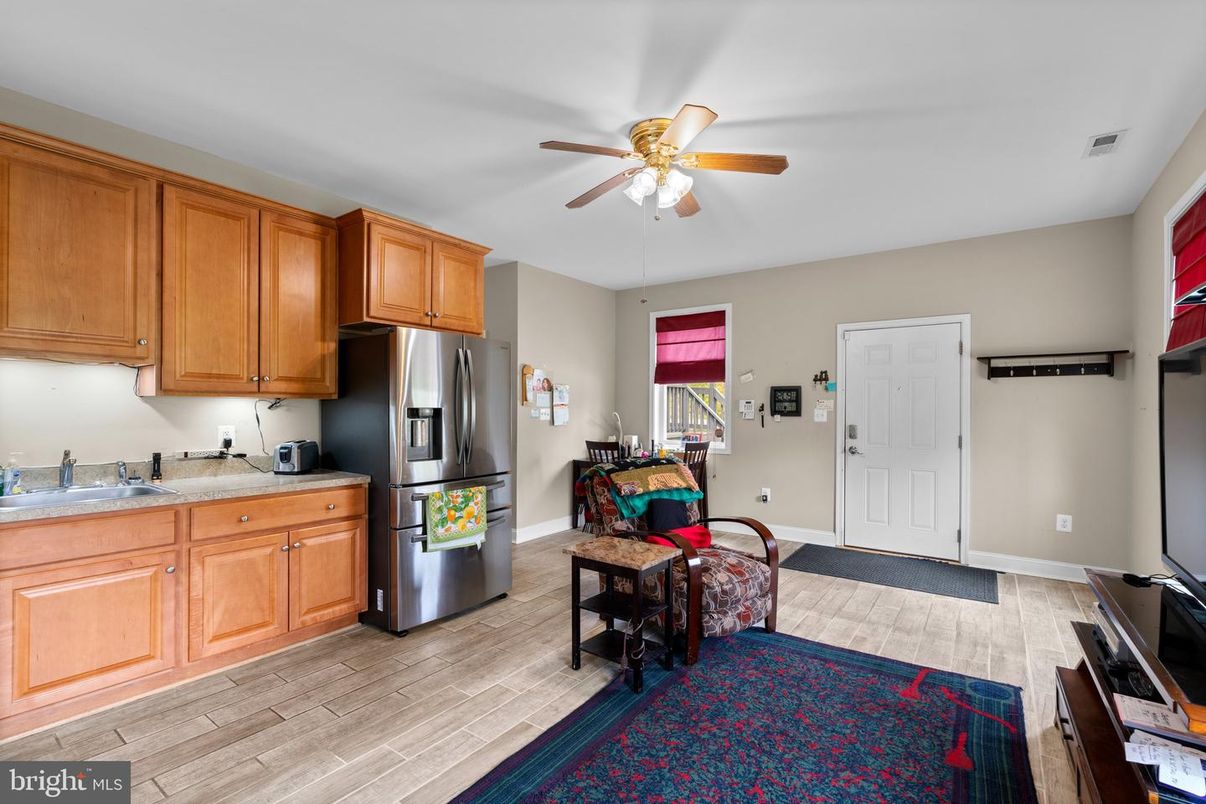 Interior, Kitchen, Wood Texture Flooring
