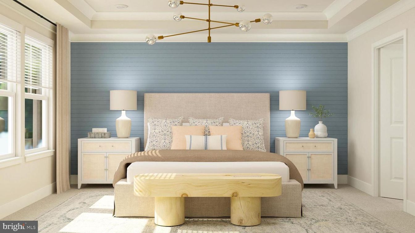 Bedroom, Interior, Pendant Lights, Recessed Lighting