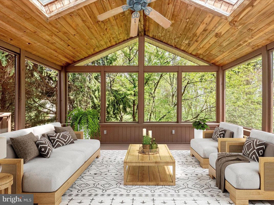 Interior, Sun Room, Wooden Ceilings, Wood Texture Flooring