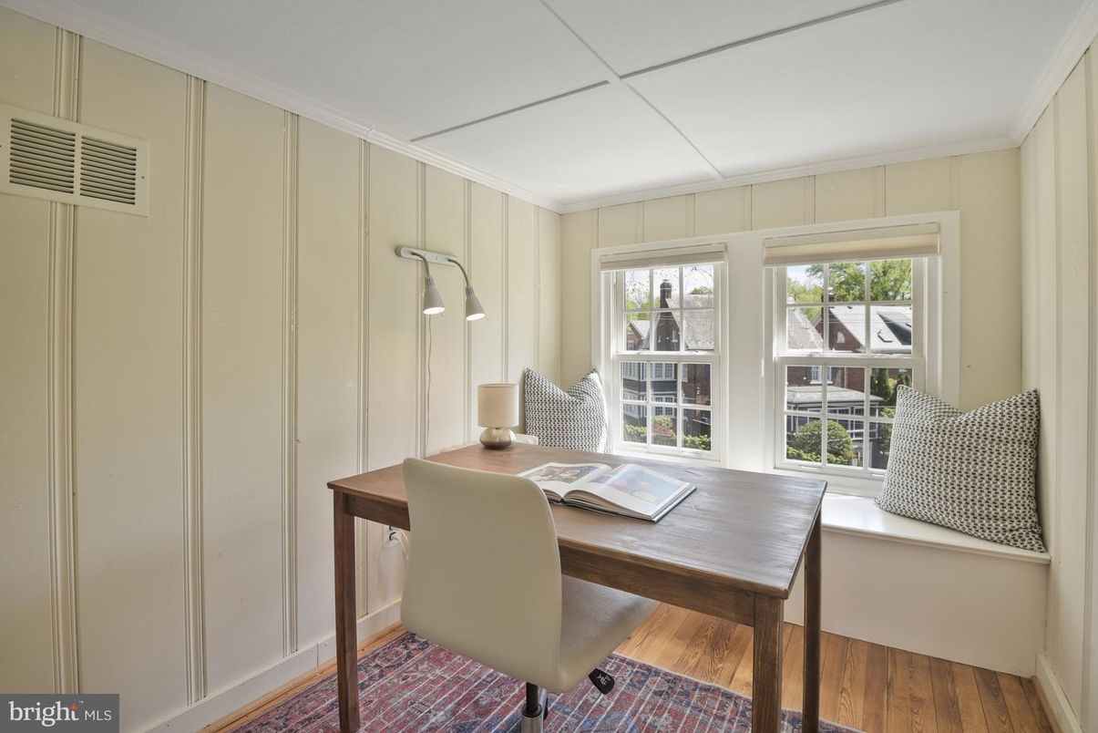Home Office, Interior, Wood Texture Flooring
