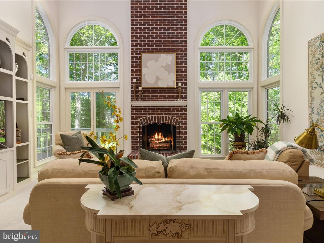 Fireplace, Interior, Living room, Stone Walls