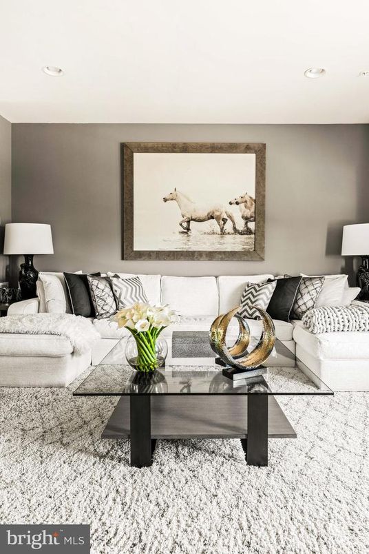 Interior, Living room, Recessed Lighting