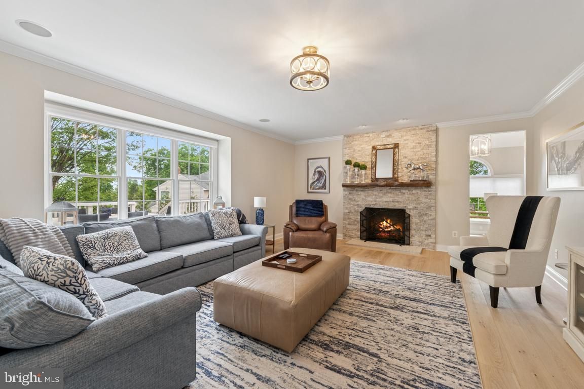 Fireplace, Interior, Living room, Stone Walls, Wood Texture Flooring