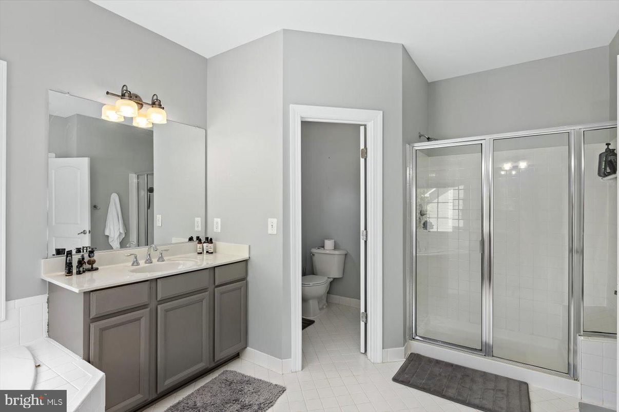 Bathroom, Dual Sink Vanities, Glass Shower, Interior