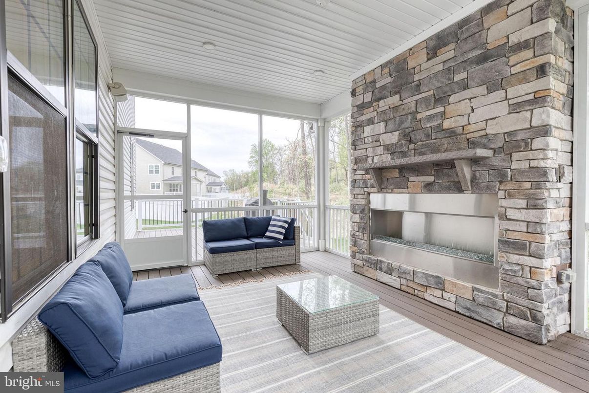 Fireplace, Interior, Living room, Stone Walls, Sun Room