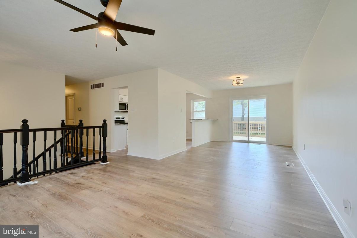 Empty room, Interior, Kitchen, Wood Texture Flooring