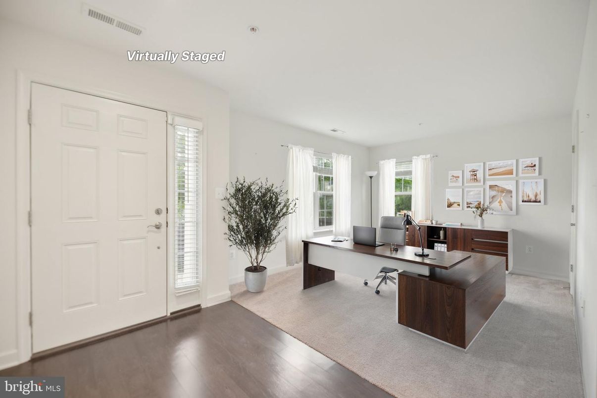 Home Office, Interior, Wood Texture Flooring